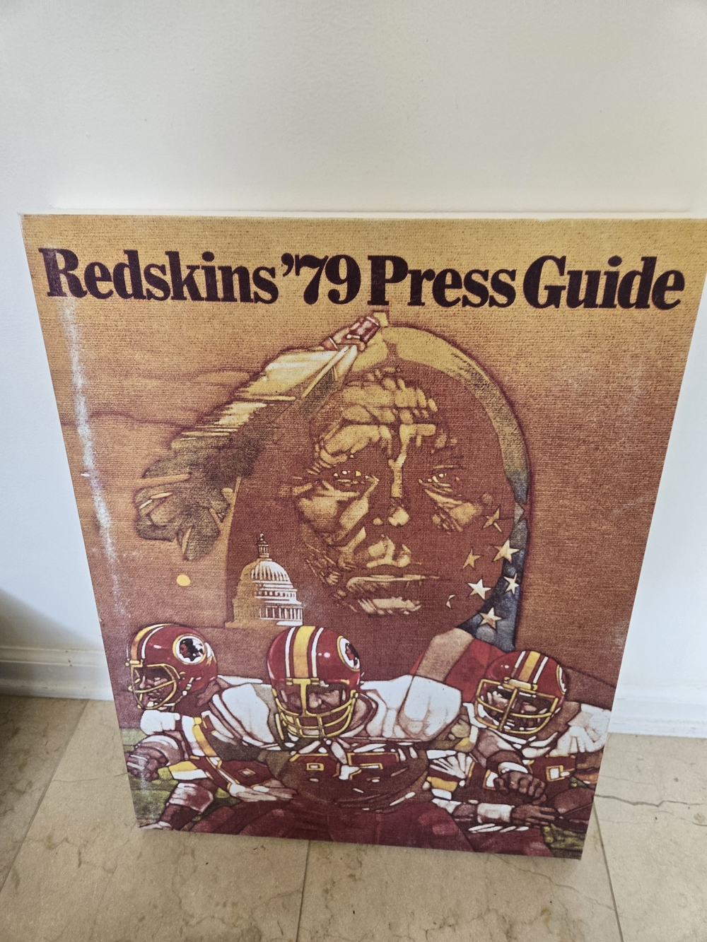 Redskins '79 Press Guide Vintage Wall Art Sign